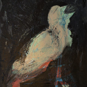bird song 24in. x 36in. oil on canvas, by artist Raffi Semerdjian